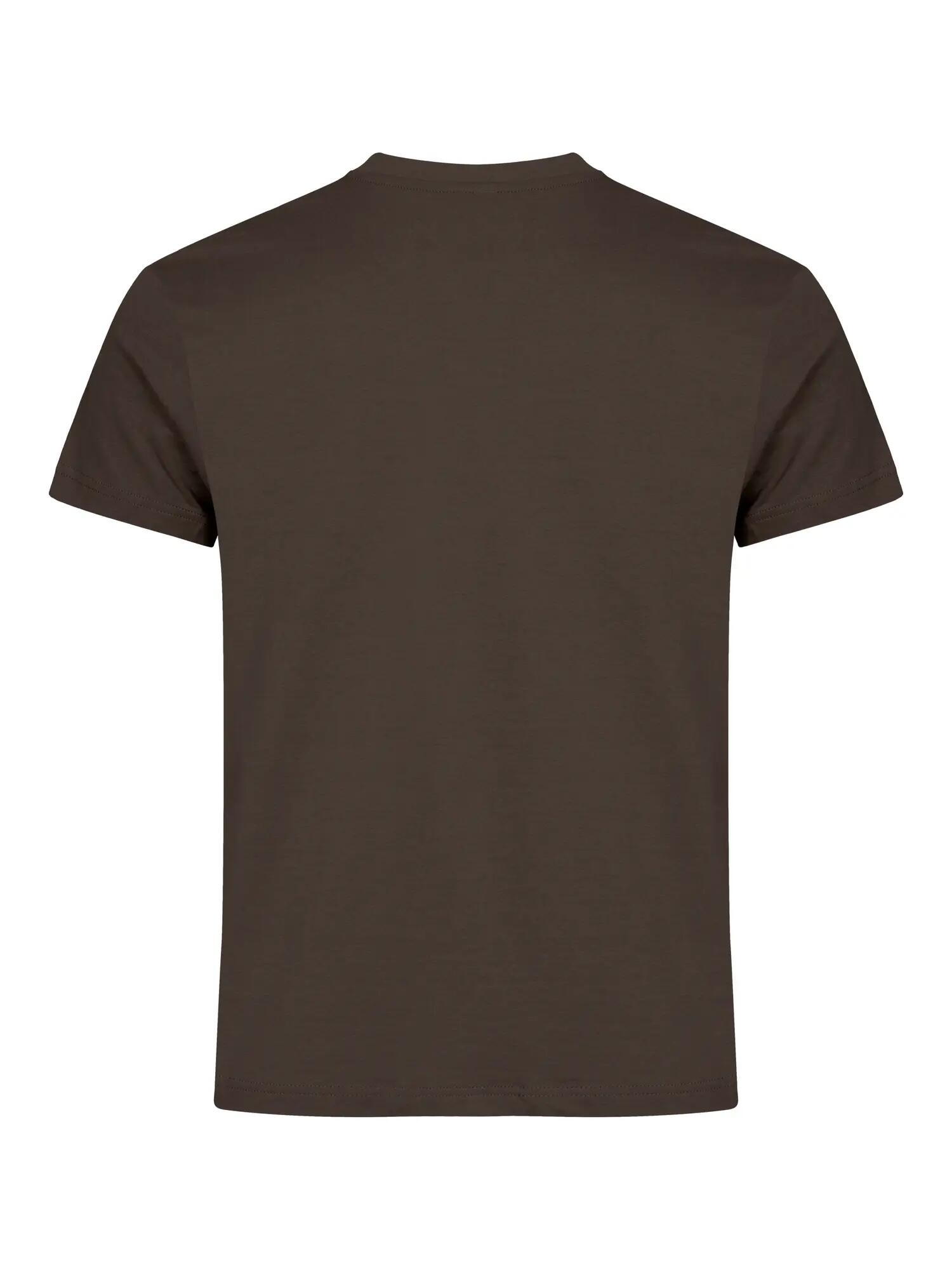 clique Basic-T T-shirt homem corte justo 100% algodão – dark mocca 4/5