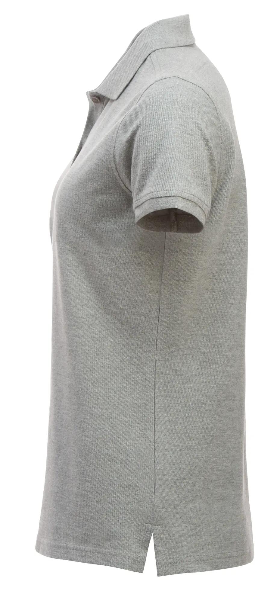 clique Classic Marion S/S Damen-Polo aus Baumwolle, moderne Passform – grey 3/4