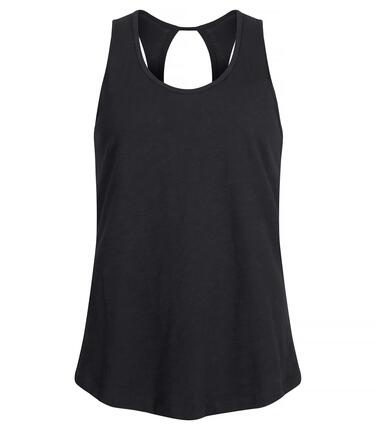 clique Slub Tanktop Women – tailliertes Tanktop aus 100% Slub-Baumwolle – Black