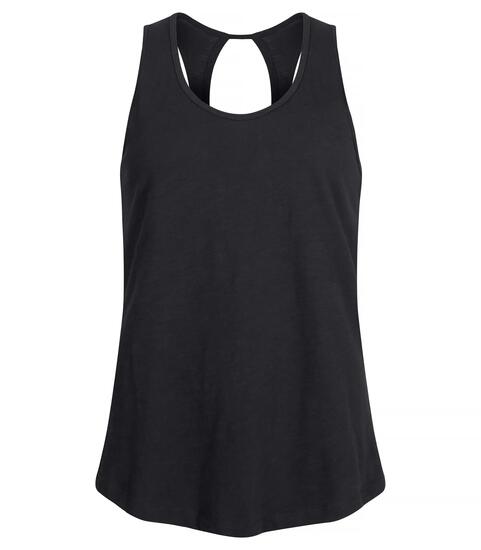 clique Slub Tanktop Women – tailliertes Tanktop aus 100% Slub-Baumwolle – Black