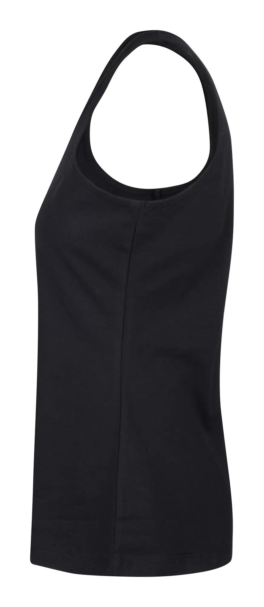 clique Carolina Tanktop Damen ärmellos aus dehnbarem Baumwoll-Jersey – black 3/4