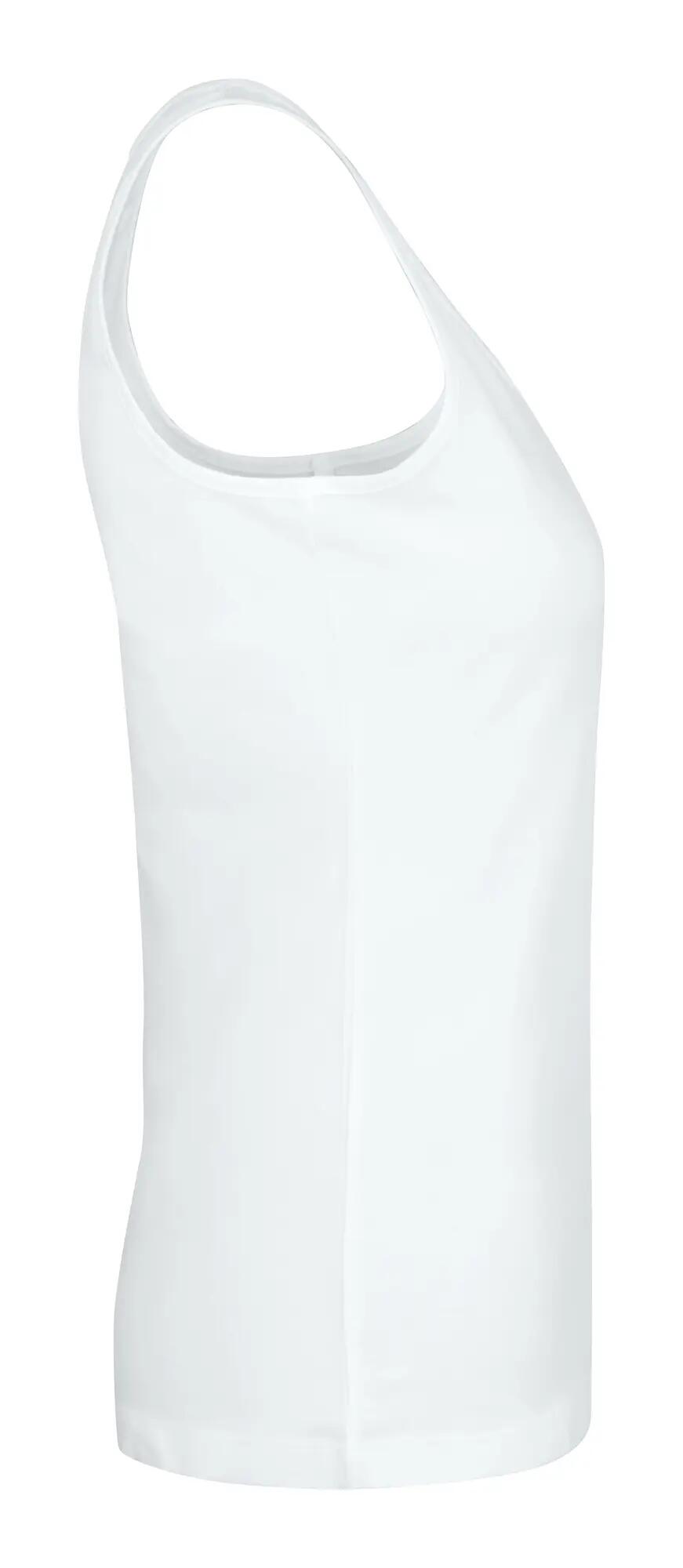 clique Carolina Tanktop dames mouwloos top in zacht jersey – white 4/4