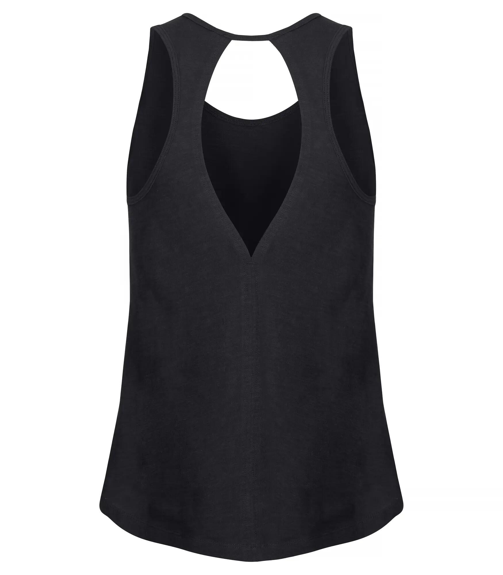 clique Slub Tanktop Women — canotta aderente in cotone slub – Black 2/4