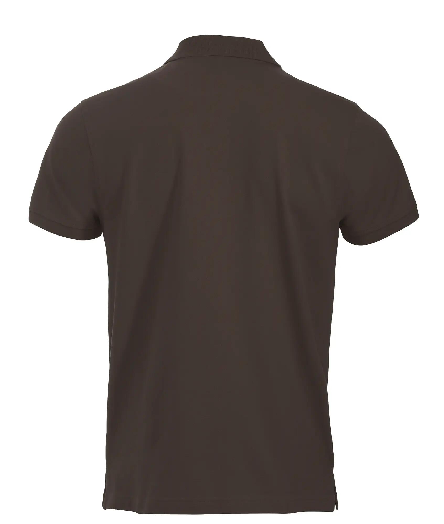 clique Classic Lincoln S/S koszulka polo męska nowy krój – dark mocca 2/4