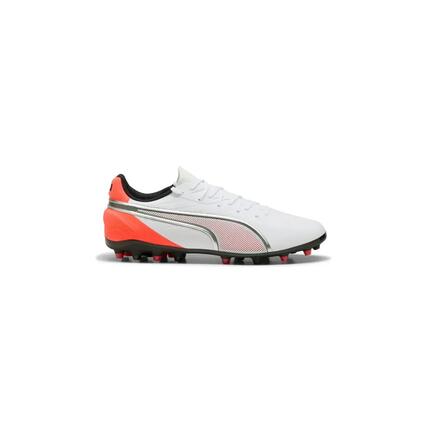 Botas de fútbol PUMA King Match MG Blancas