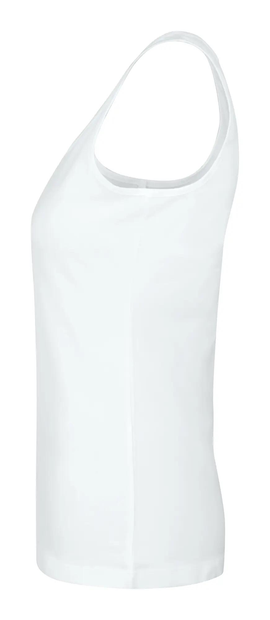clique Top Carolina para mulher em jersey macio – white 3/4