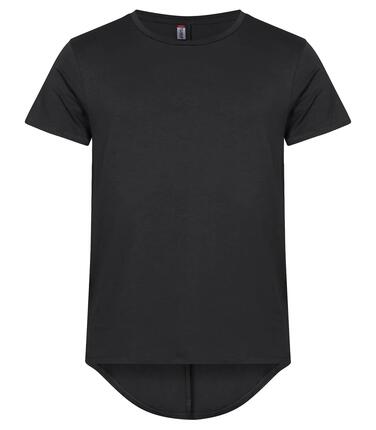 clique T-shirt homme Brooklyn en coton, coupe décontractée, dos plus long –