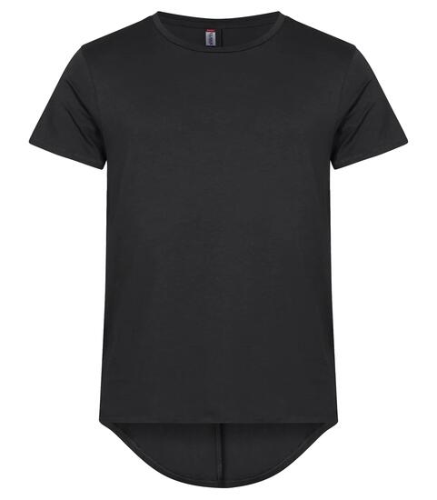 clique T-shirt homme Brooklyn en coton, coupe décontractée, dos plus long –