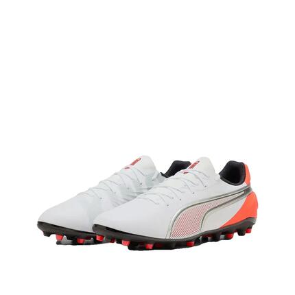 Botas de fútbol PUMA King Match MG Blancas