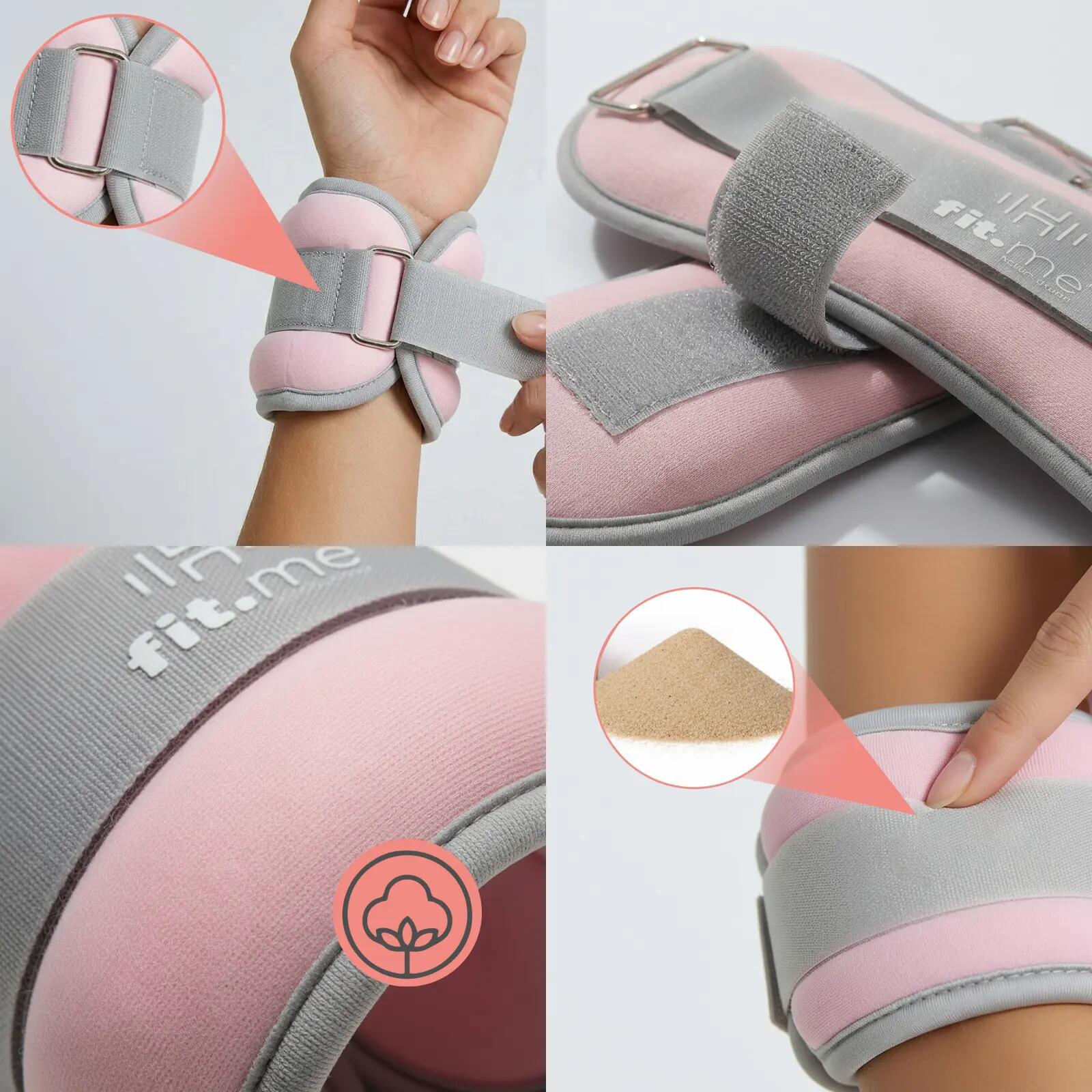 Neoprenowe obciążniki ciężarki na kostki nadgarstki ręce nogi 2 x 1,5 kg 3/7