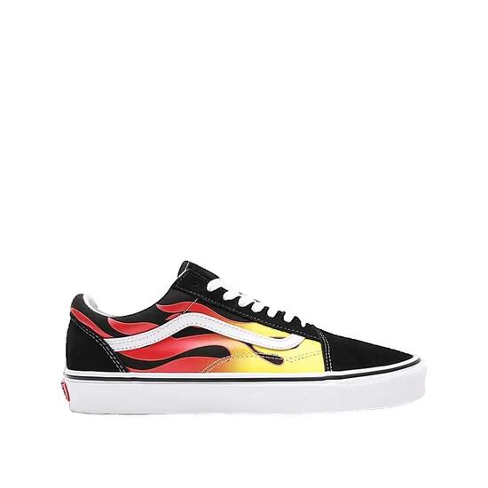 Zapatillas Vans Old Skool Flame Negro/Blanco verdadero