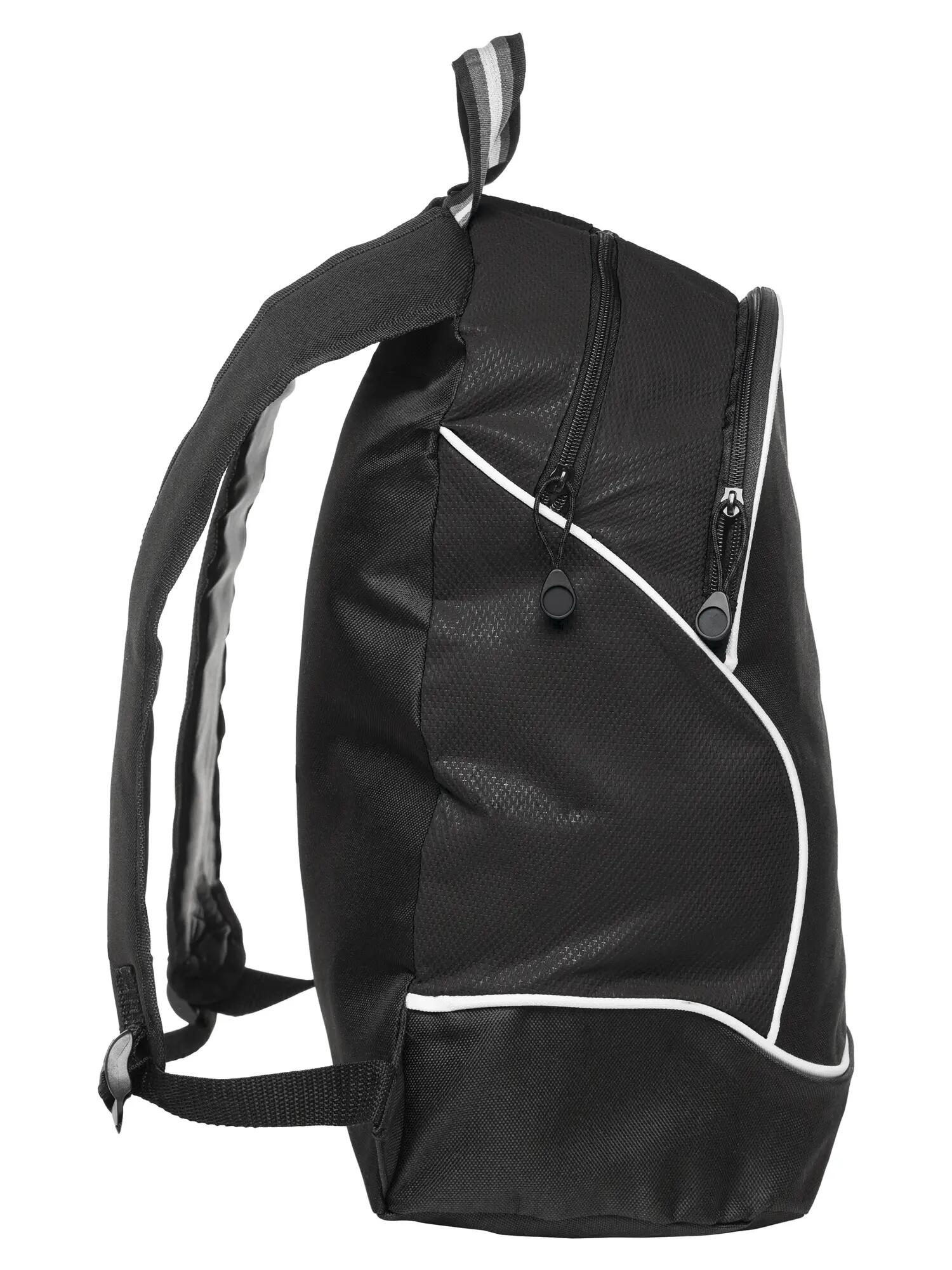 clique Basic Backpack – sac à dos sportif en non-woven bicolore – black 4/4