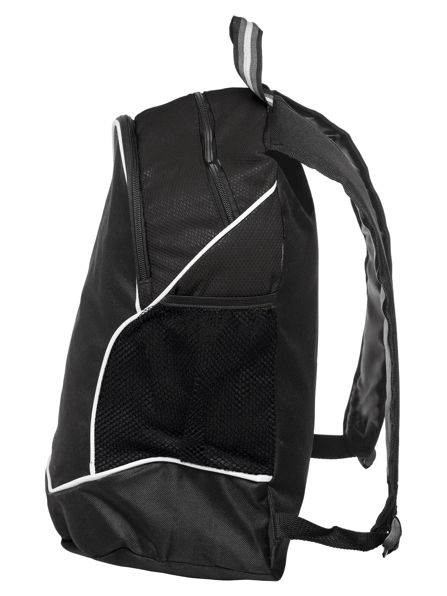 clique Basic Backpack – sac à dos sportif en non-woven bicolore – black 3/4