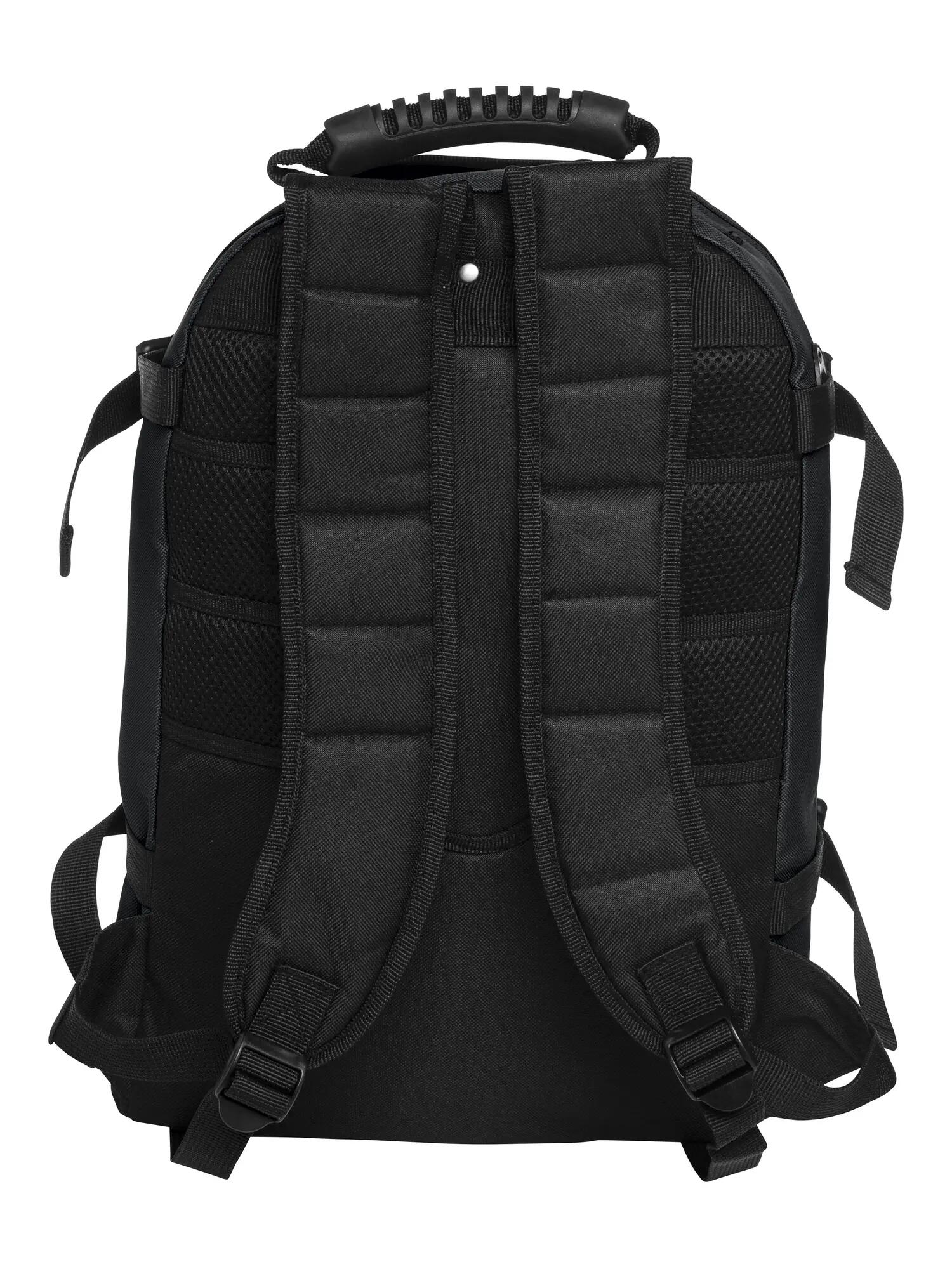 clique Backpack II sac à dos sport en polyester 600D imperméable noir – black 2/4