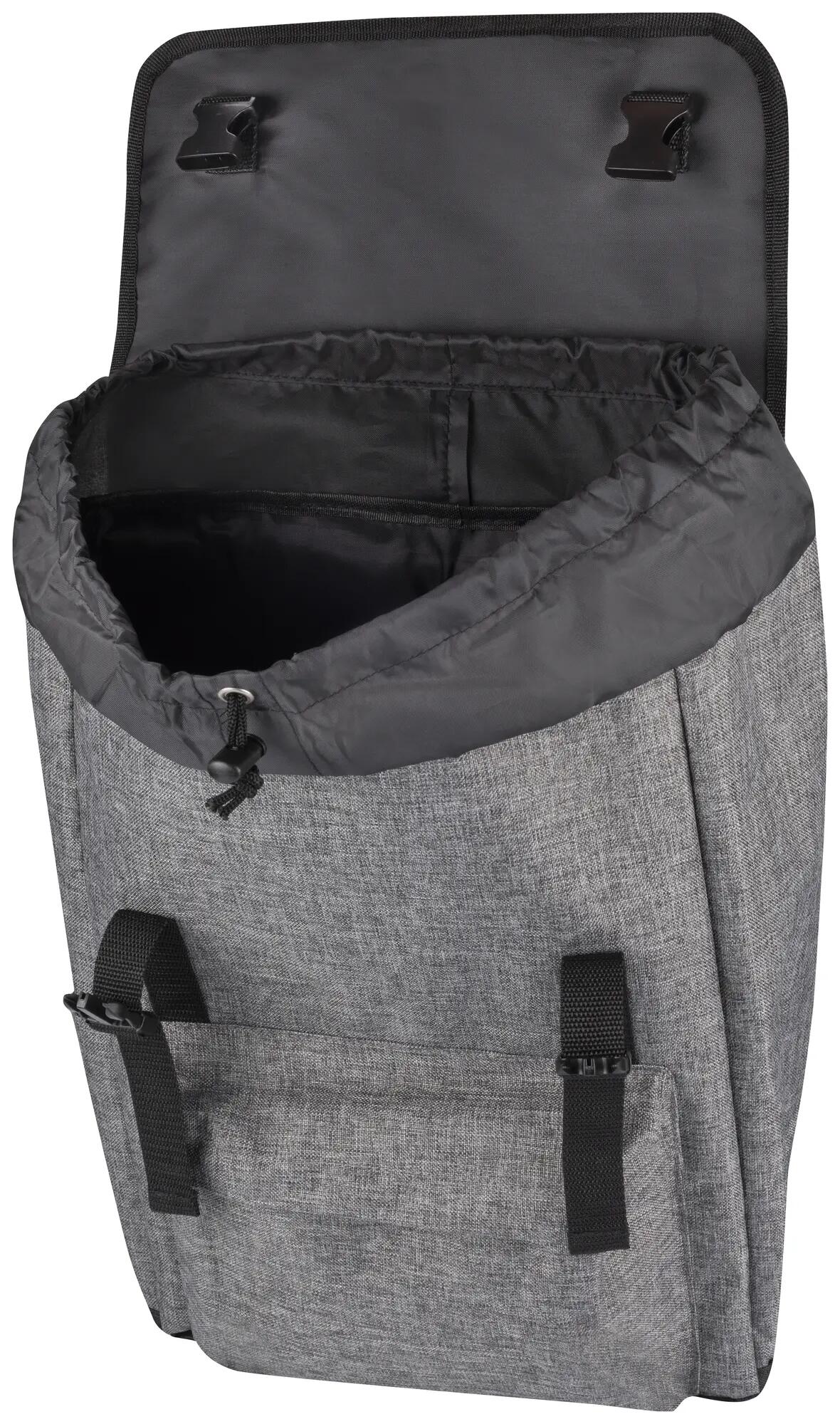clique Plecak Melange — 20L, 600D poliester, szary melange – grey melange 4/5