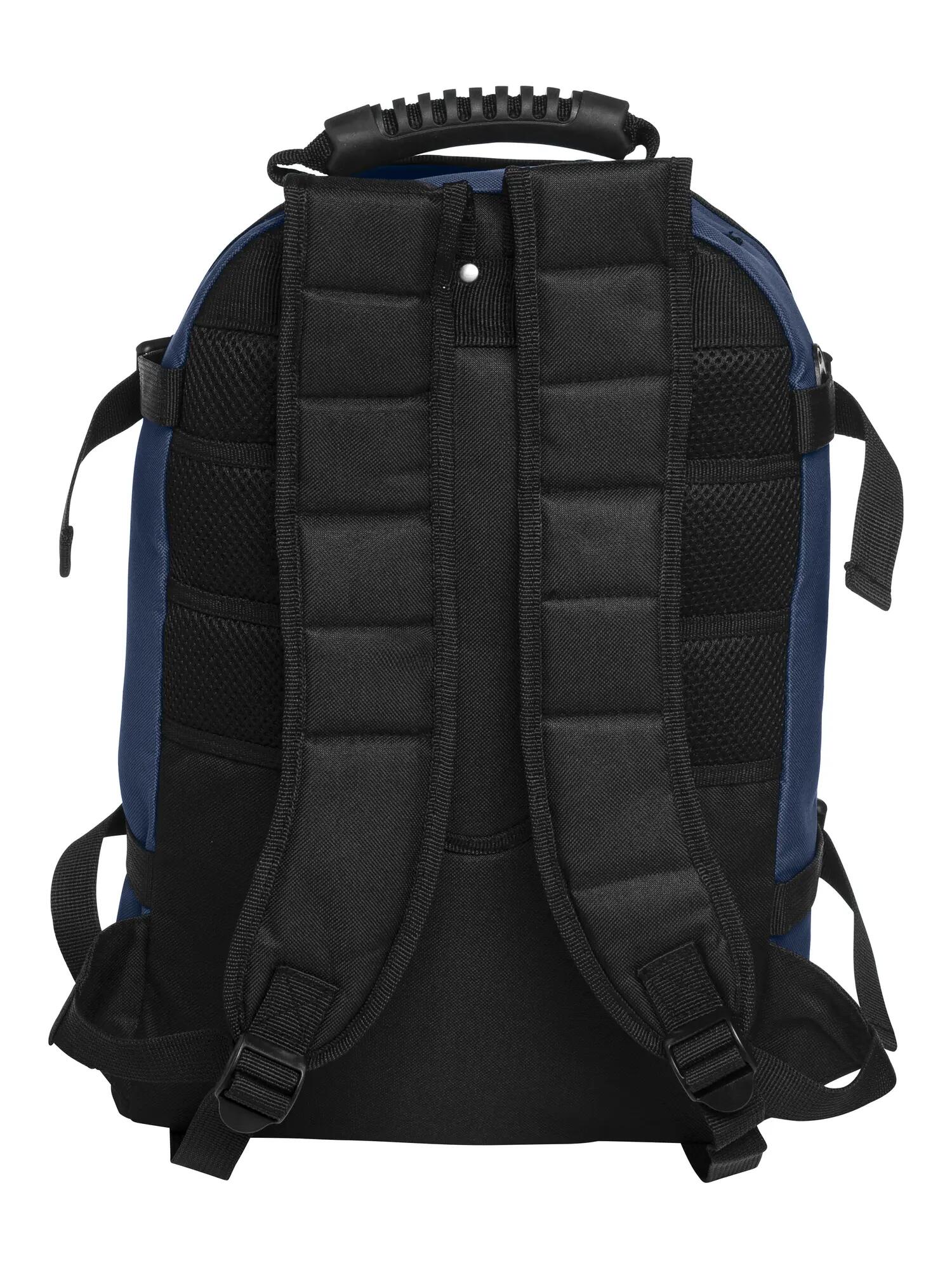 clique Backpack II mochila desportiva espaçosa em poliéster 600D – navy 3/4