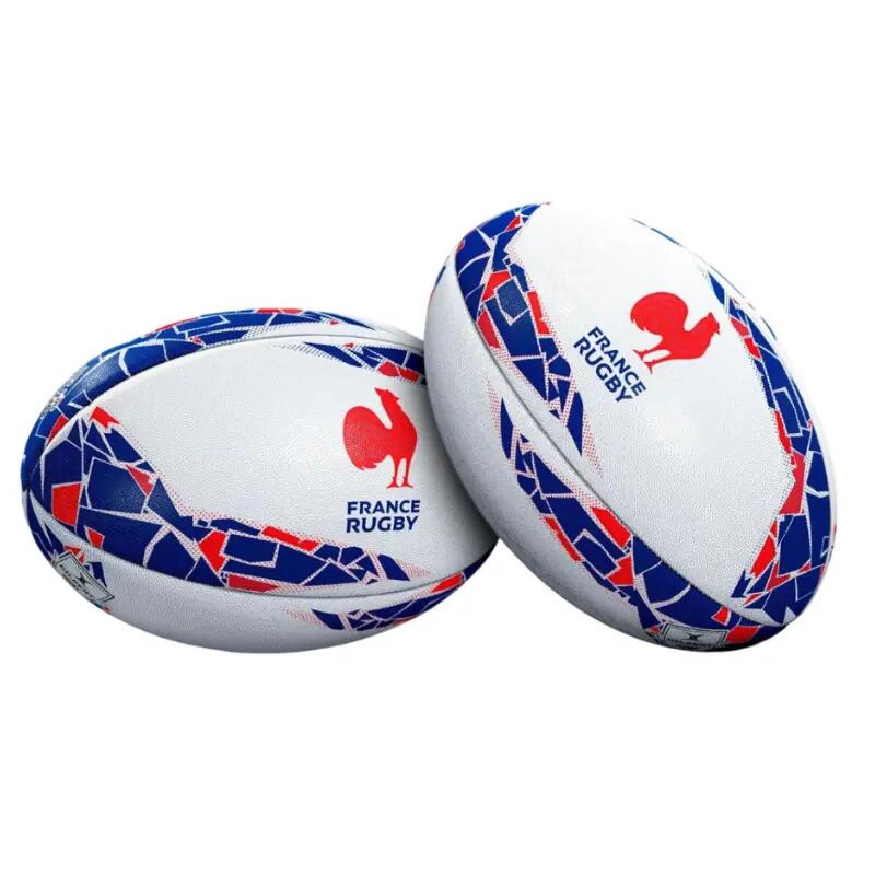 Ballon de rugby Gilbert Supporter France multicolore officiel FFR 2/4