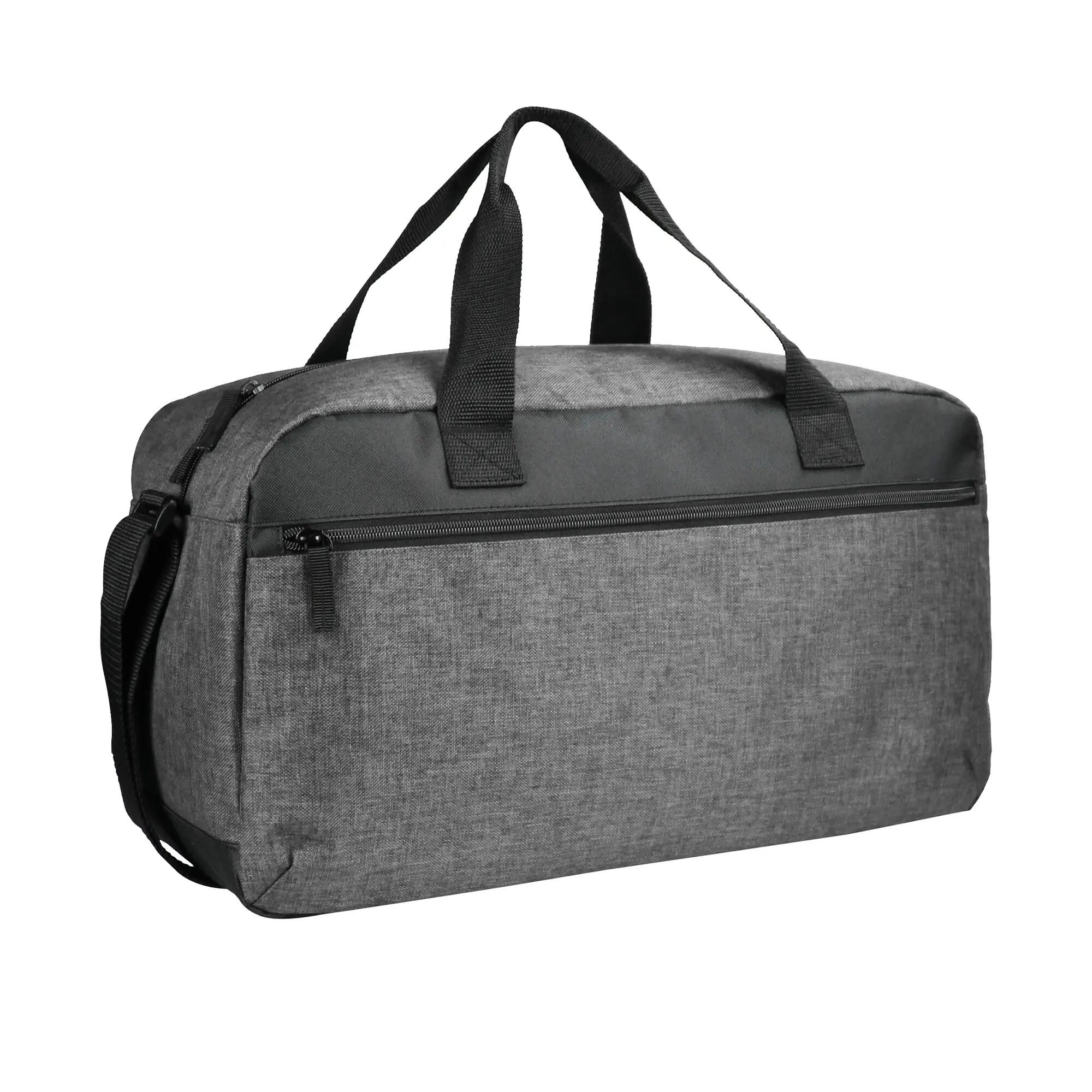 clique Melange Travel Bag weekendtas van 600D polyester – grey melange 1/6