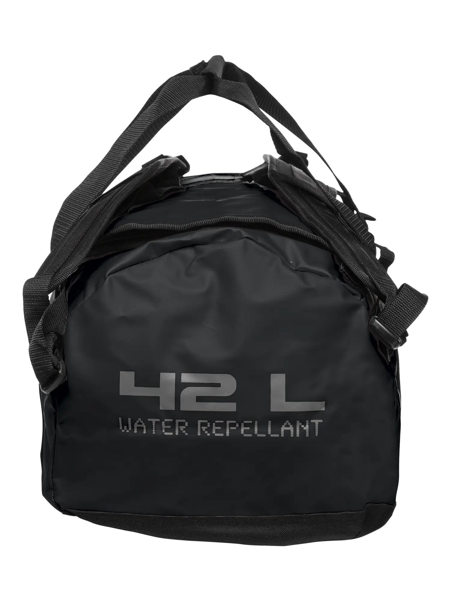 clique sac 2-en-1 42L – sacoche/duffel convertible – black 4/4