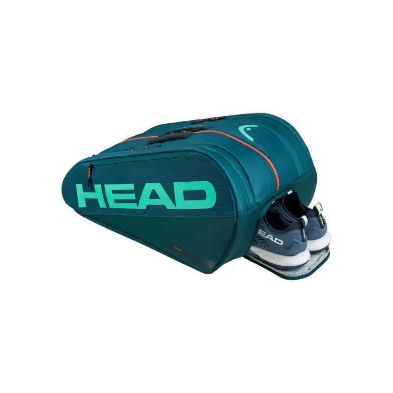 HEAD TOUR L Padel Bag - Green - Large 3/5