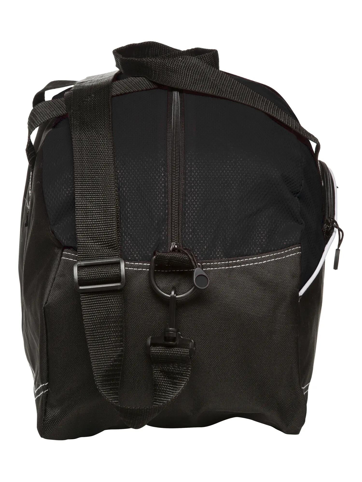 clique Basic Bag — Borsa sportiva nera in Diamond Non-Woven e poliestere 600D – 3/4