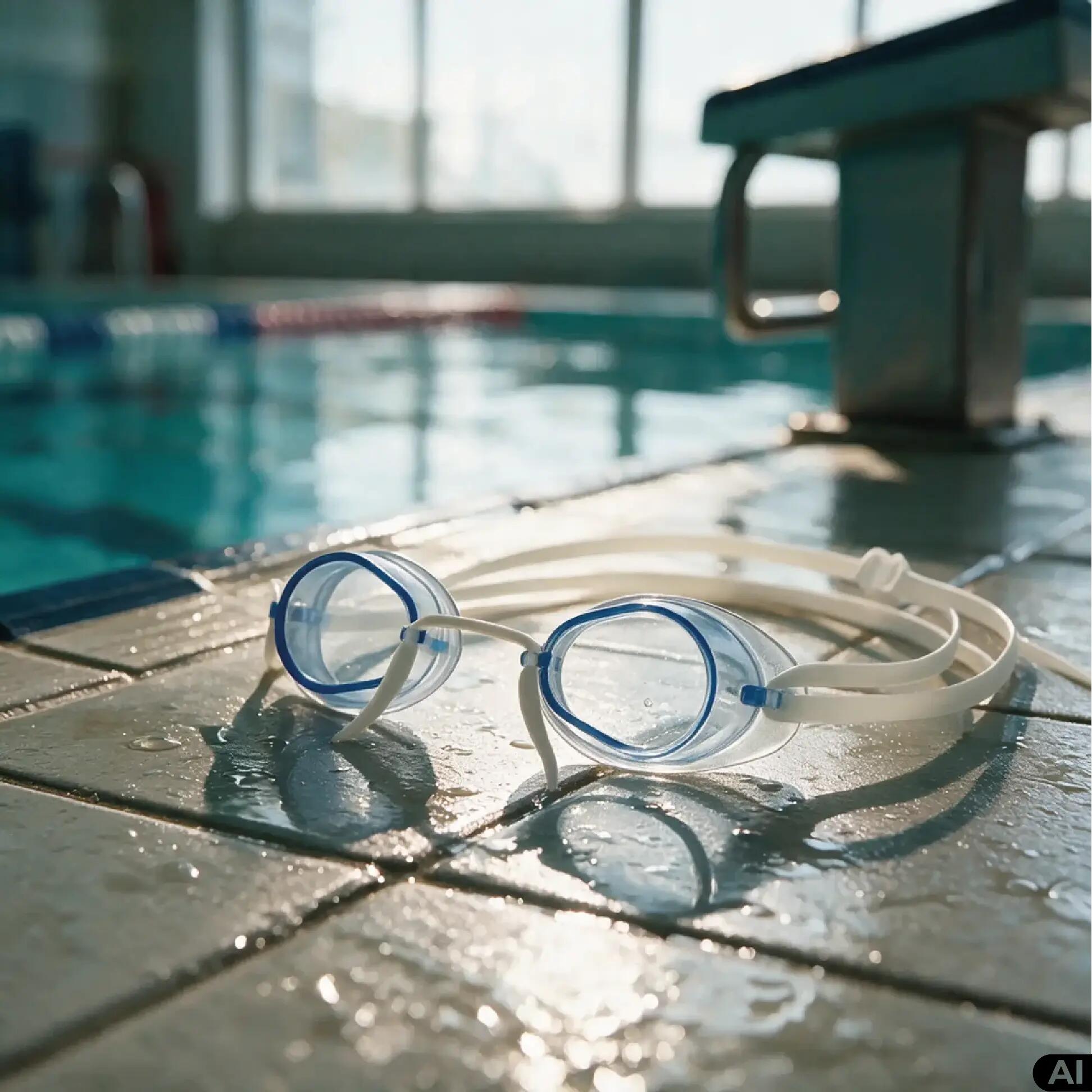 Schwimmbrille, Unisex, für Training, Wettkampf, Aquasport, schwedisch 3/6