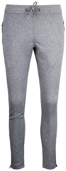 clique pantalon Odessa coupe moderne, taille élastique et cordon – grey melange