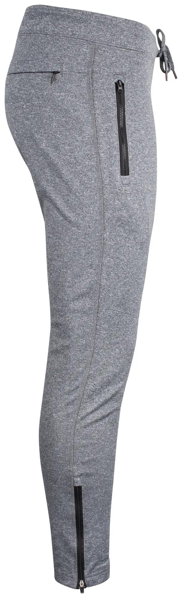 clique calça Odessa unisexo em poliéster com cintura elástica – grey melange 4/4