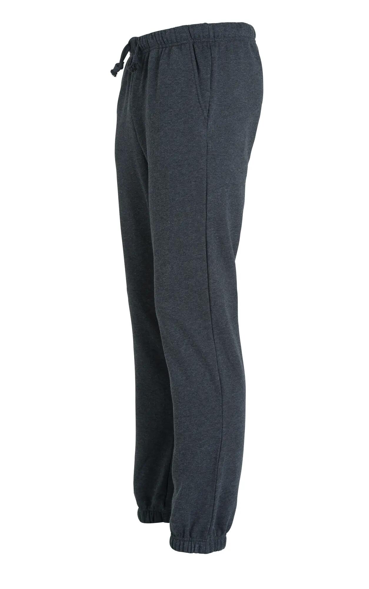 clique Basic Pants – spodnie unisex z dresu, anthracite melange 3/4