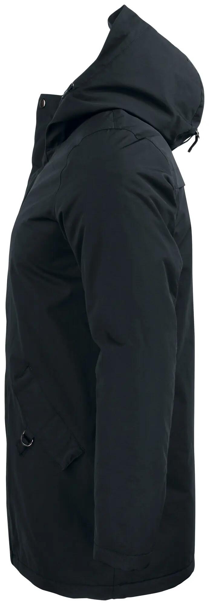 clique Creston Parka imbottito in nylon con cappuccio teddy – black 3/4