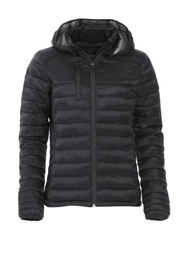 clique Hudson Women zwarte jas met donsachtig opvulsel – black