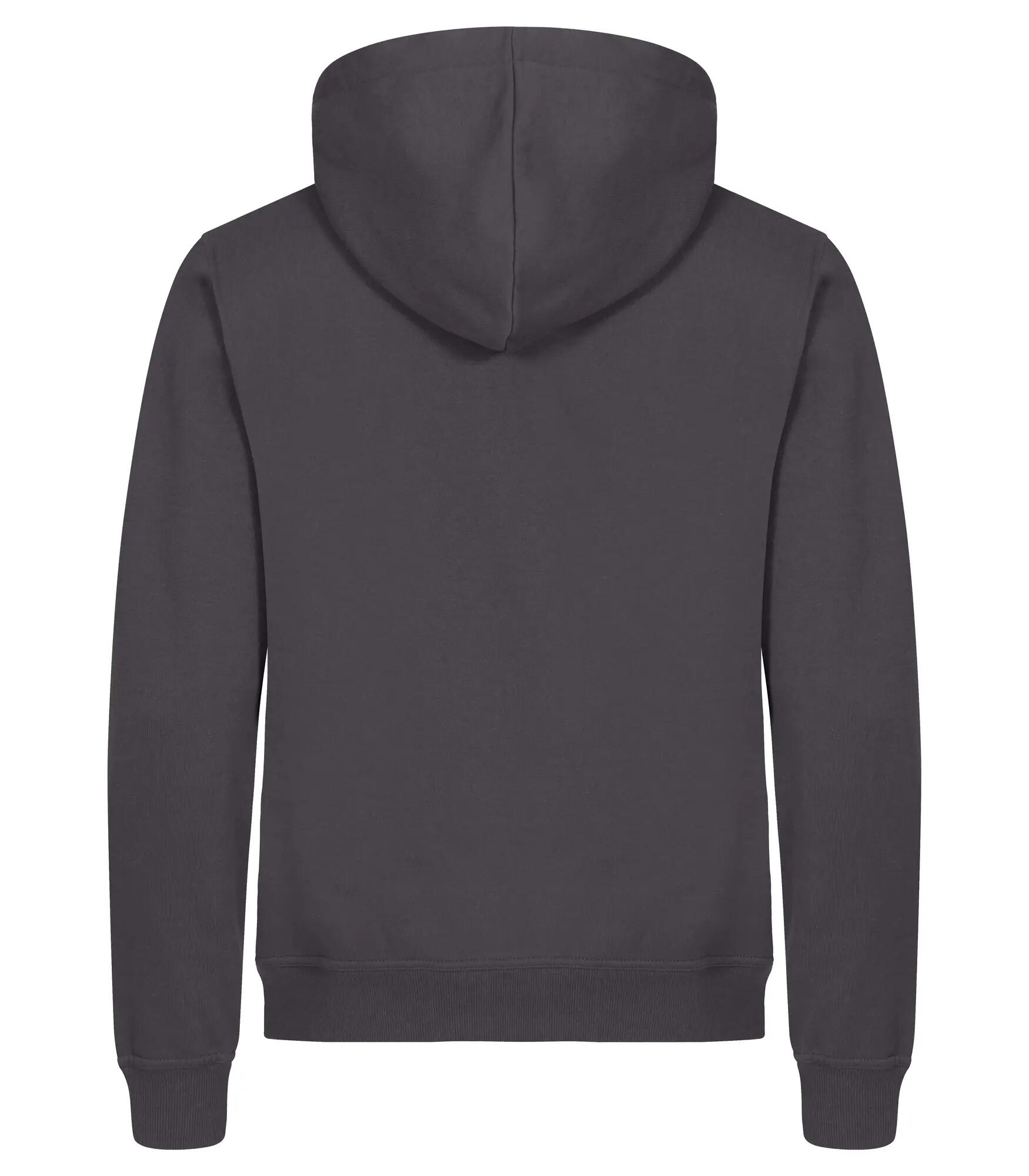 clique Miami Hoody Full Zip em algodão e poliéster reciclado – Metal Grey 2/4