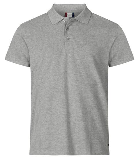 clique Heavy Premium Polo en coton peigné — gris chiné, 3XL – grey melange