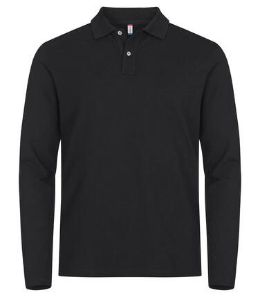 clique Stretch Premium Polo L/S – Polo manches longues extensible en coton –