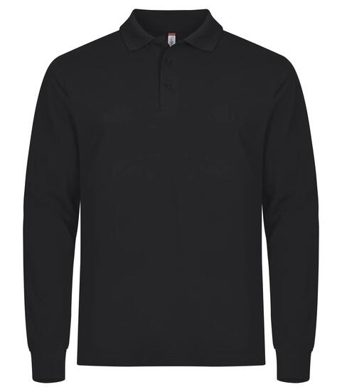clique Polo manches longues Manhattan L/S pour homme — noir – Black