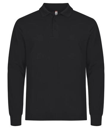 clique Polo manches longues Manhattan L/S pour homme — noir – Black