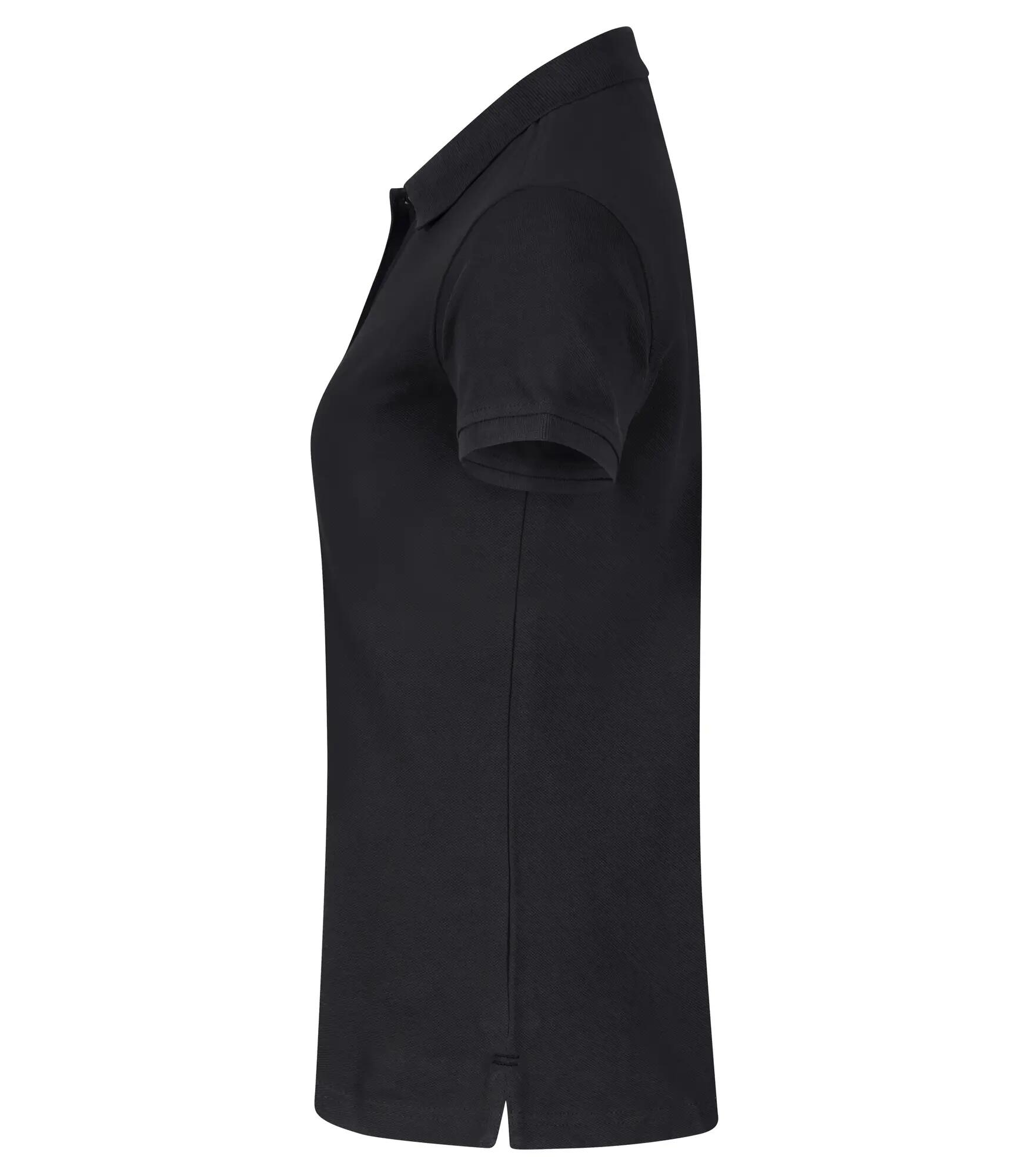 clique Heavy Premium Polo Women — Polo pesado em algodão penteado – black 3/4
