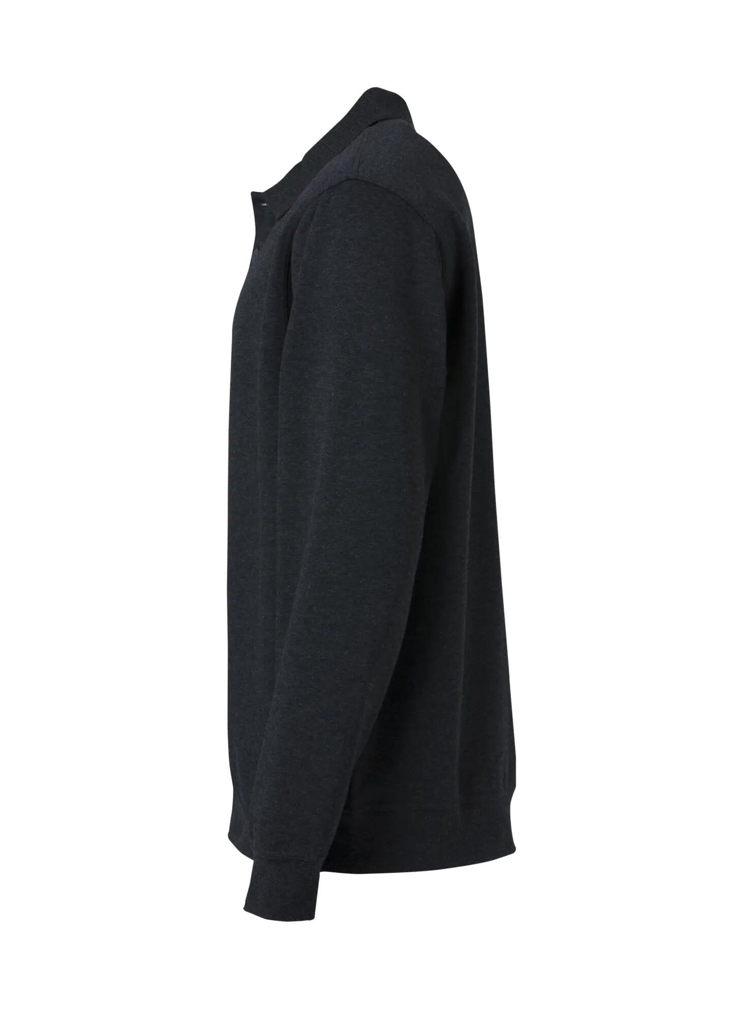 clique Basic Polo Sweater en tissu doux 65/35 – anthracite melange 3/4