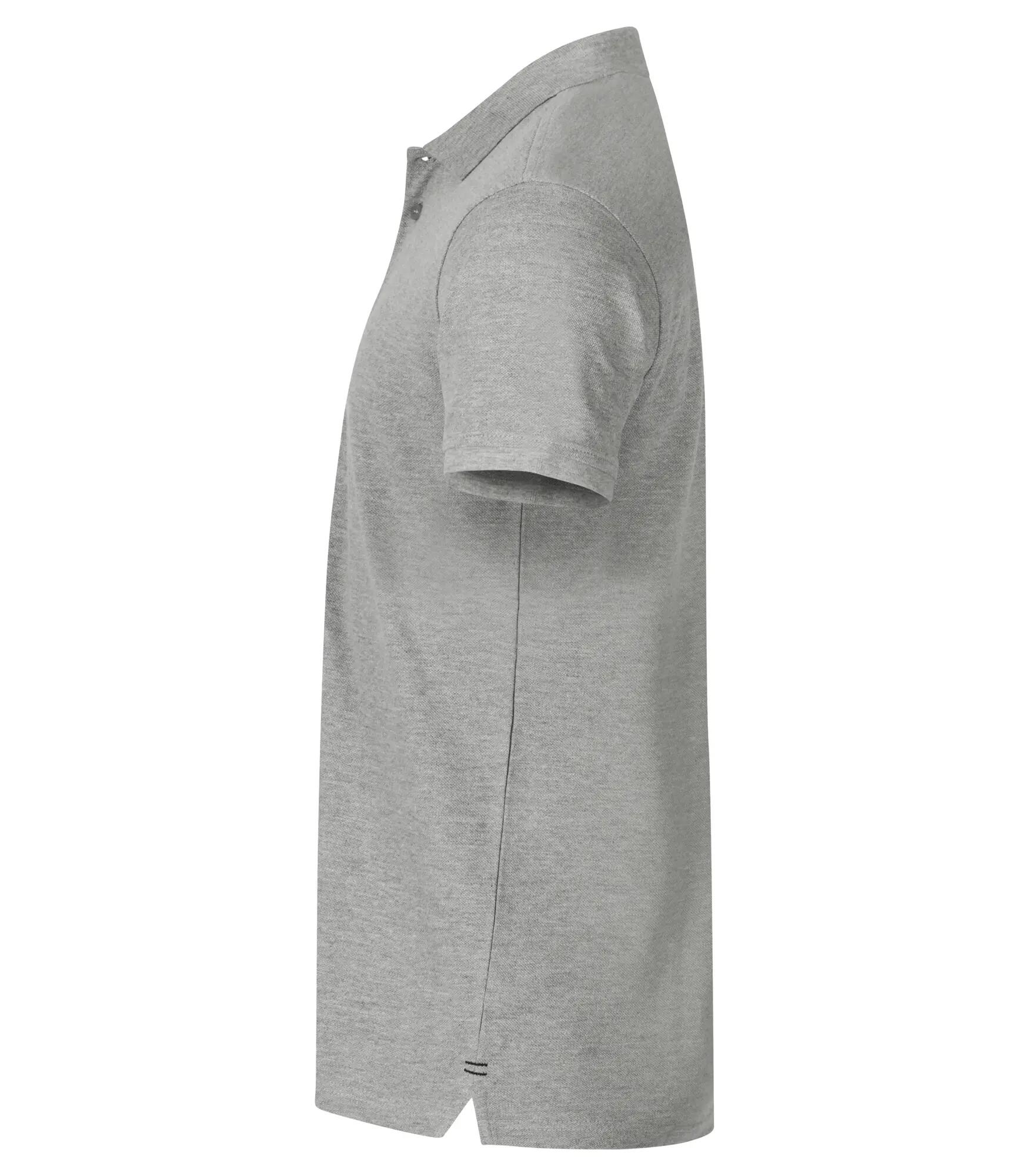 clique Heavy Premium Polo em algodão penteado – grey melange 3/4