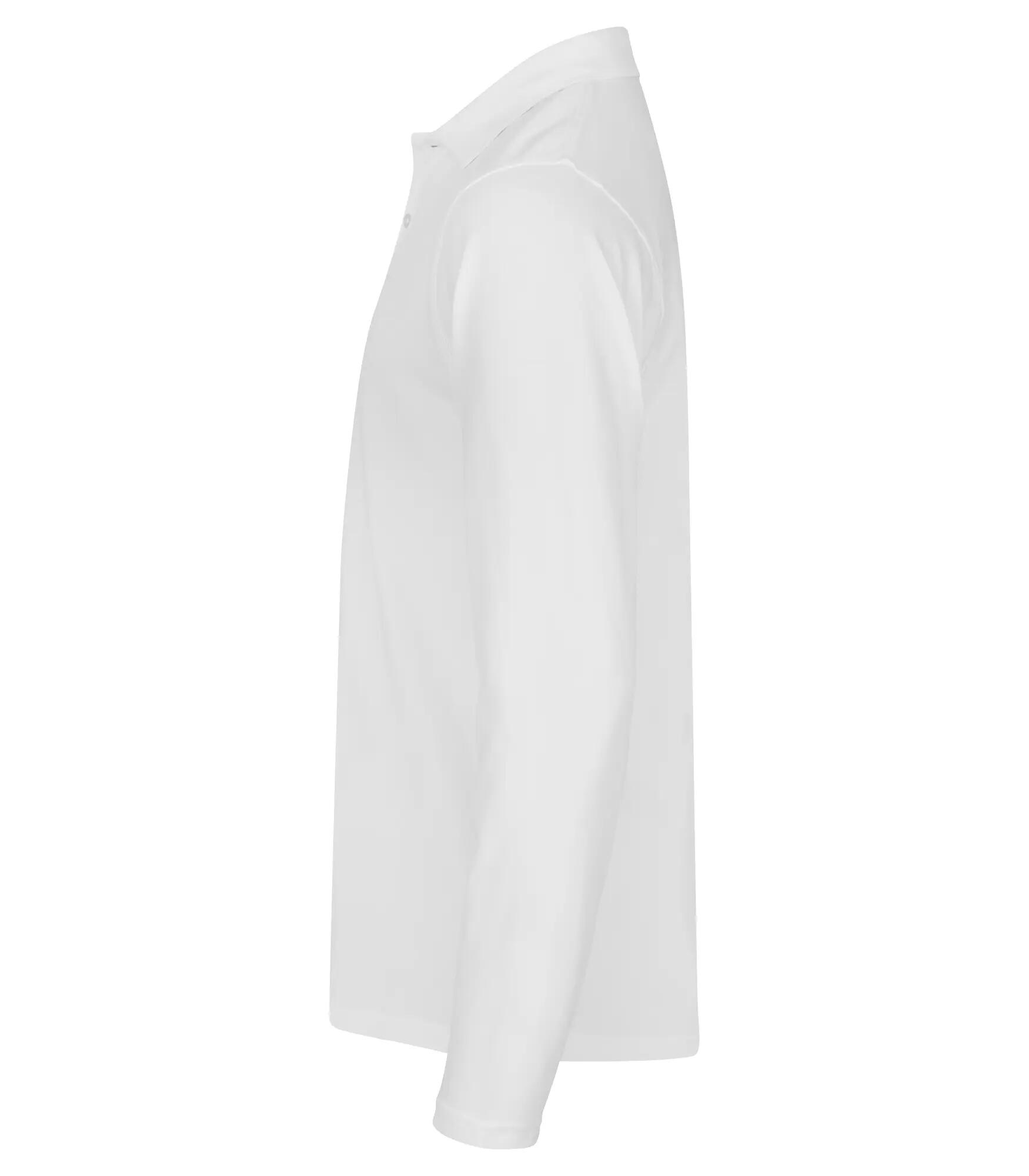 clique Stretch Premium Polo L/S - Długi rękaw, elastyczne – White 4/5