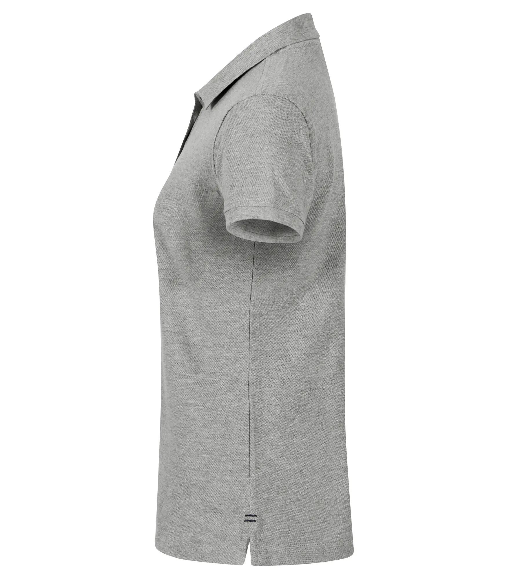 clique Heavy Premium Polo Women aus fester gekämmter Baumwolle – grey melange 3/4