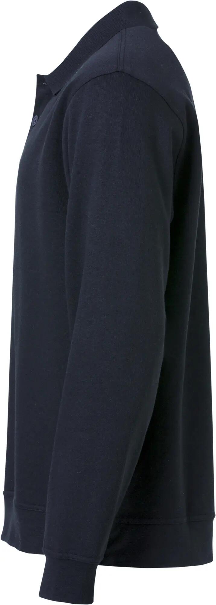 clique Basic Polo Sweater in tessuto resistente e morbido – dark navy 3/4