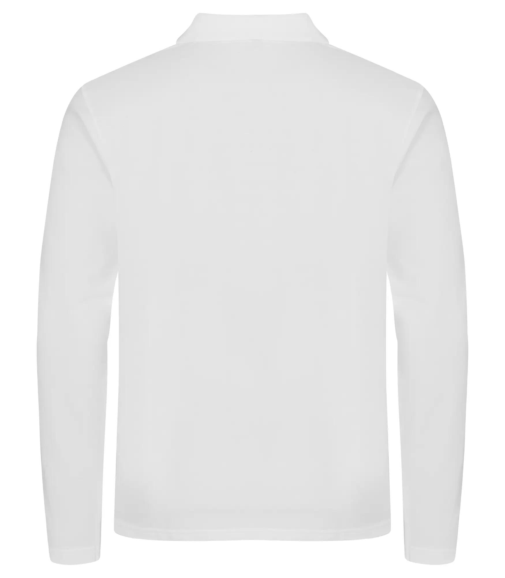 clique Stretch Premium Polo L/S - Długi rękaw, elastyczne – White 3/5