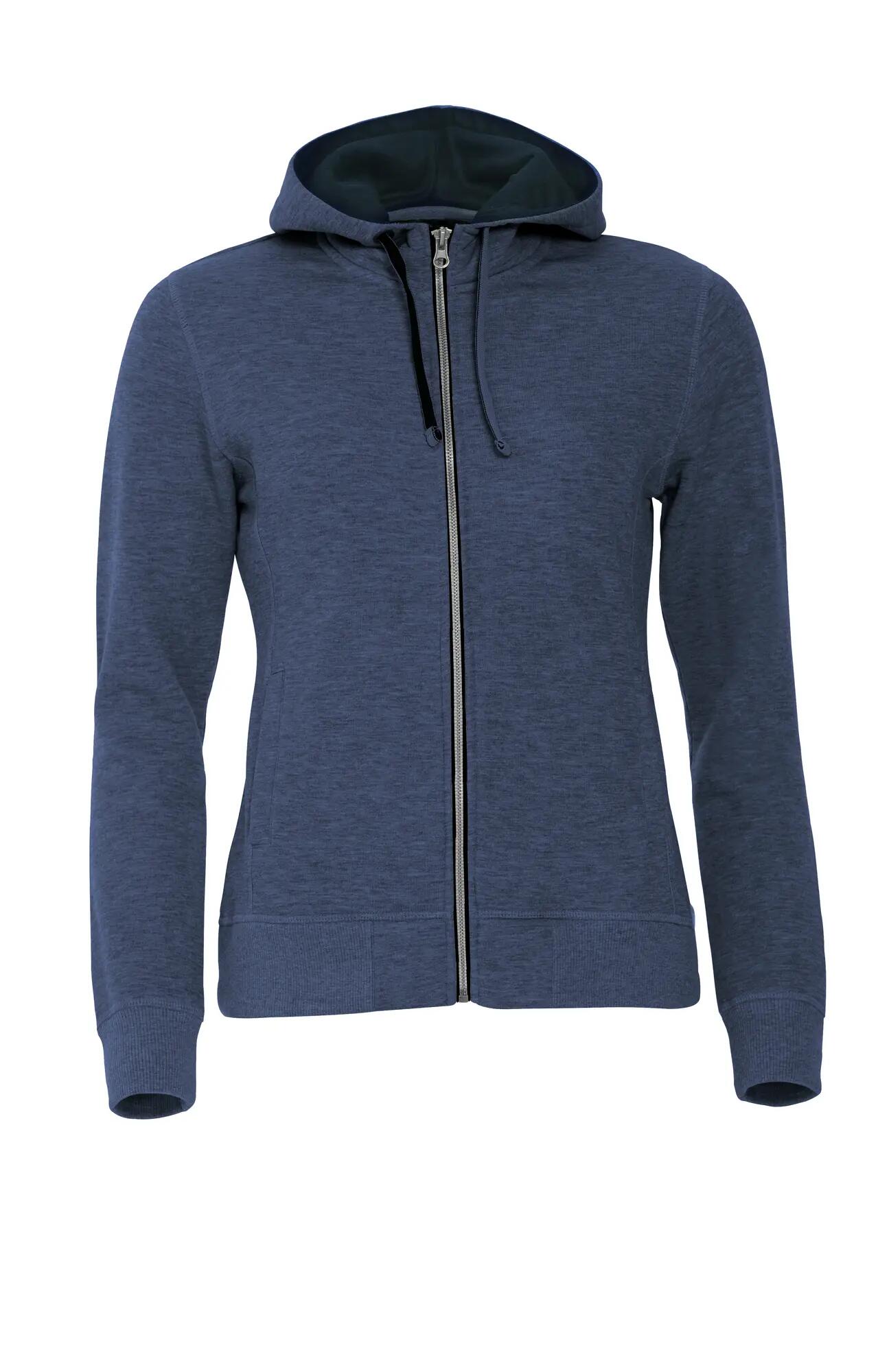 clique Classic Hoody Full Zip Women – Damen Kapuzenjacke mit durchgehendem 1/4