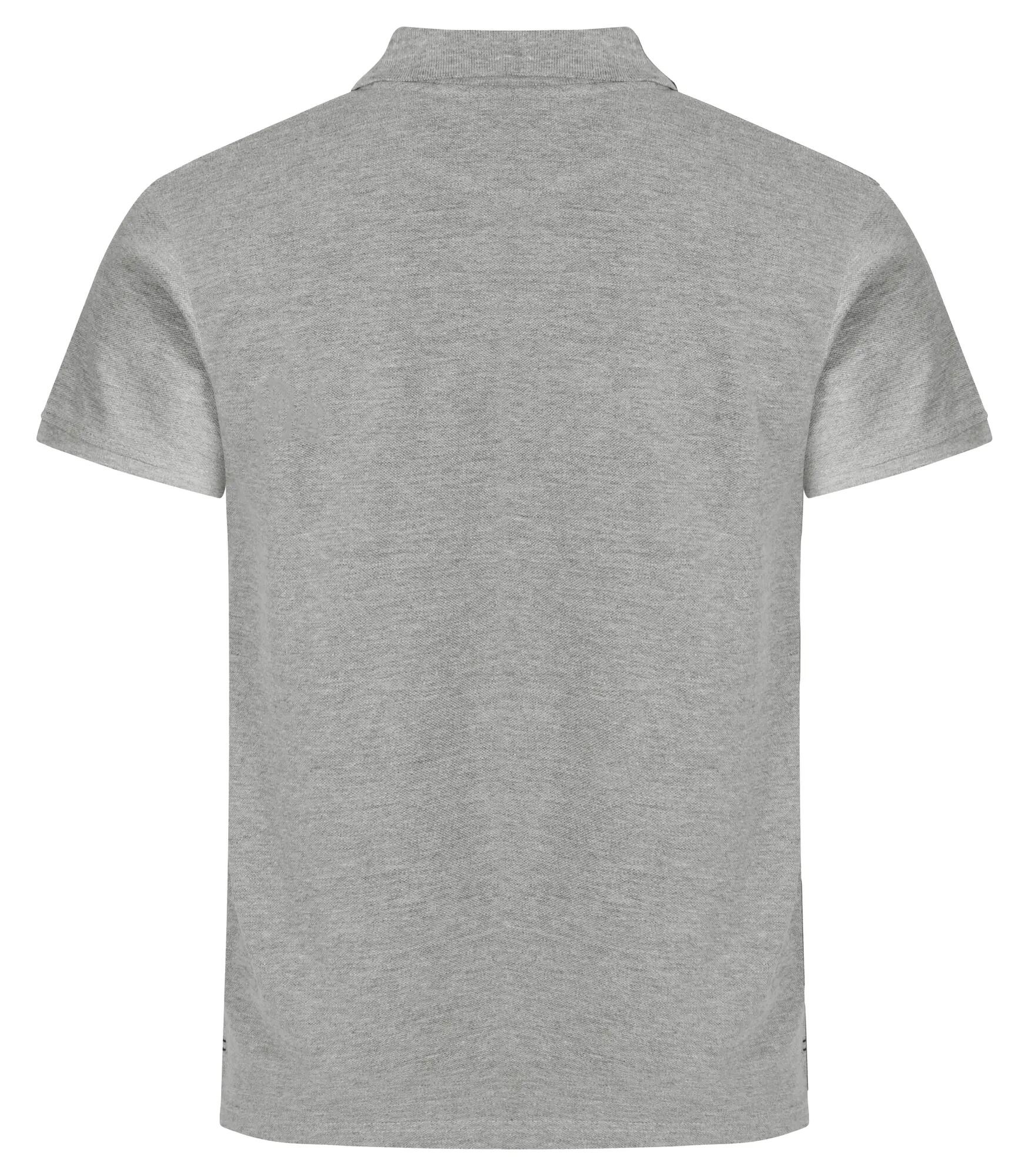 clique Heavy Premium Polo em algodão penteado - cinza melange – grey melange 2/4