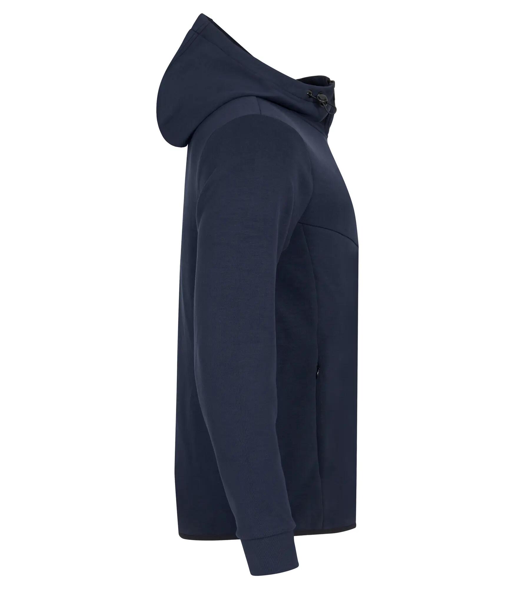 clique Hayden Kapuzenjacke aus weichem Air-Layer-Stoff – Dark Marineblau 4/4