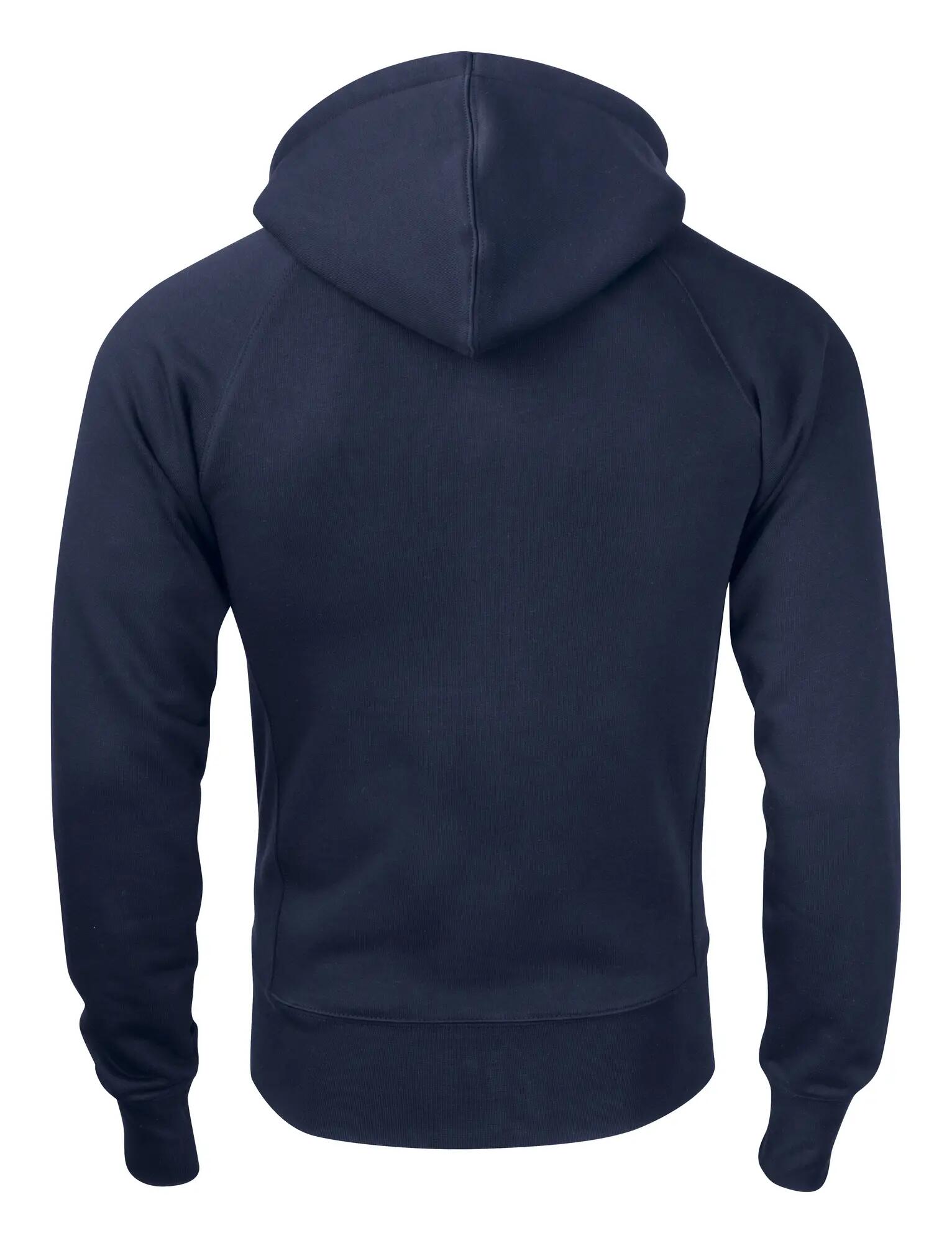 clique Harper sweatshirt com capuz e fecho unissexo - bolso canguru – dark navy 2/4