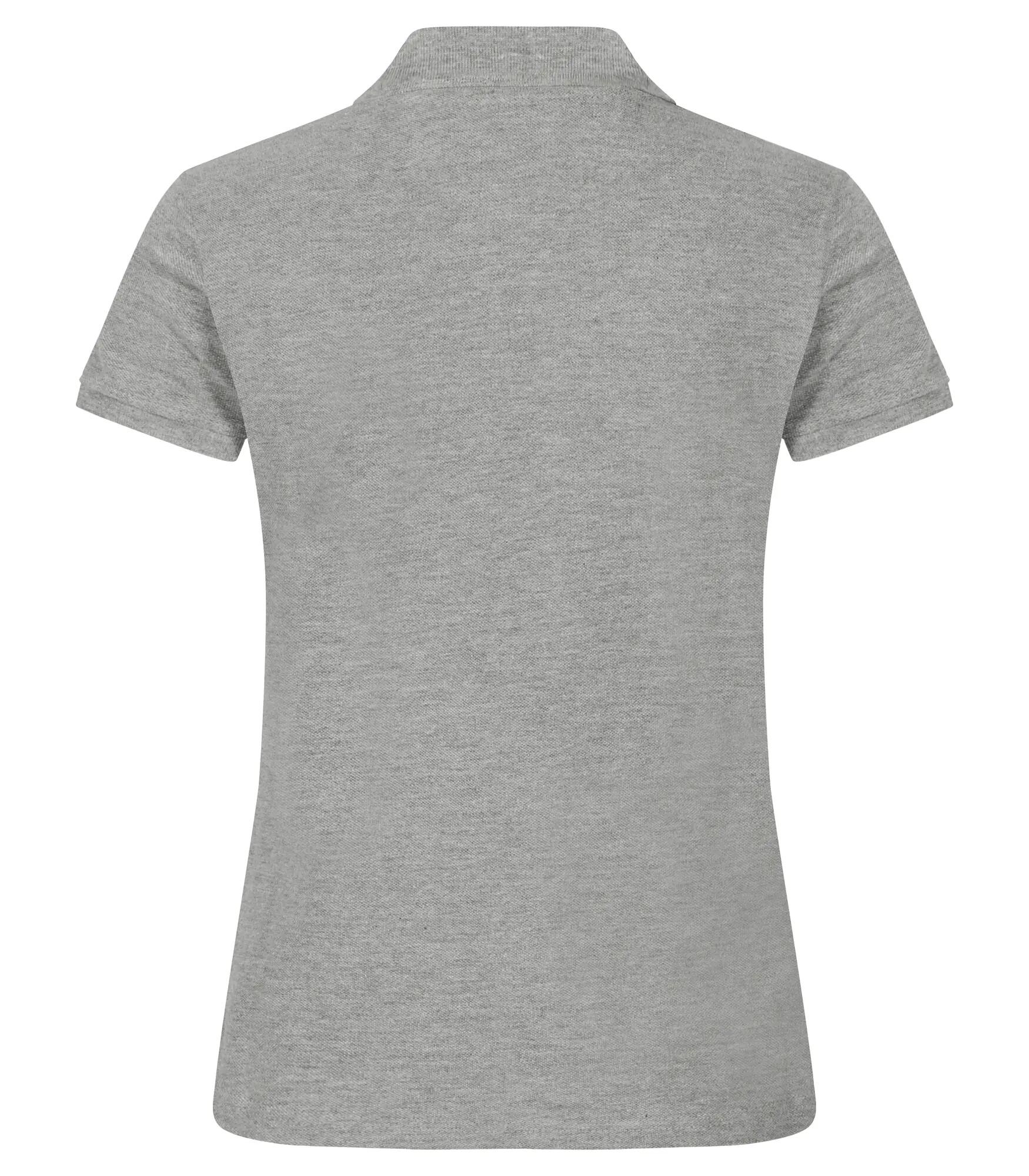 clique Heavy Premium Polo Women – polo pesado em algodão penteado – grey melange 2/4