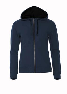 Clique classic hoody full zip women – dames hoodie met rits – dark navy