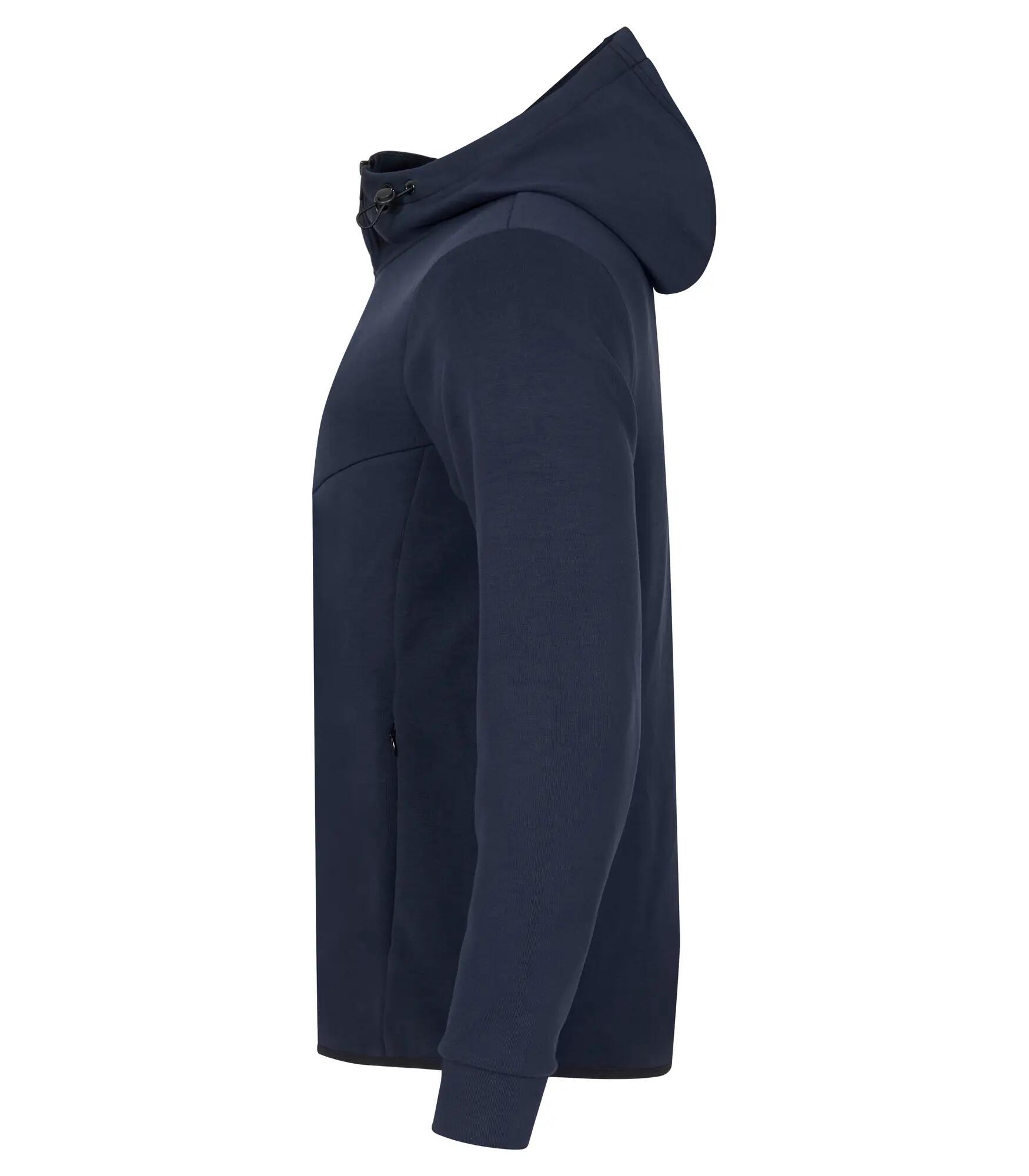 clique Hayden Kapuzenjacke aus weichem Air-Layer-Stoff – Dark Marineblau 3/4